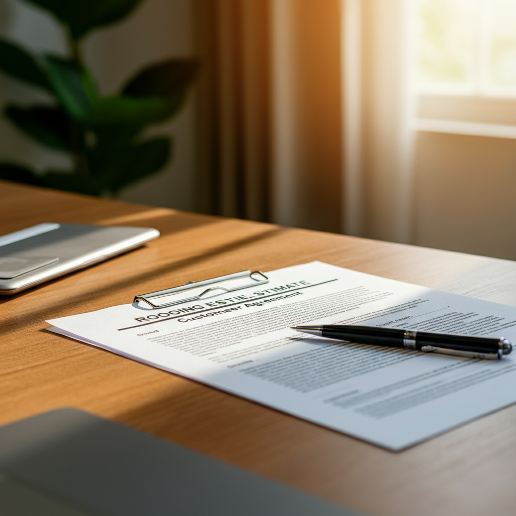 Roofing Estimate Agreement